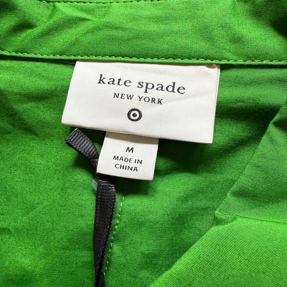 NWT Women's Ribbon Short Sleeve Midi Shirtdress kate spade new york Target Green - Picture 9 of 12